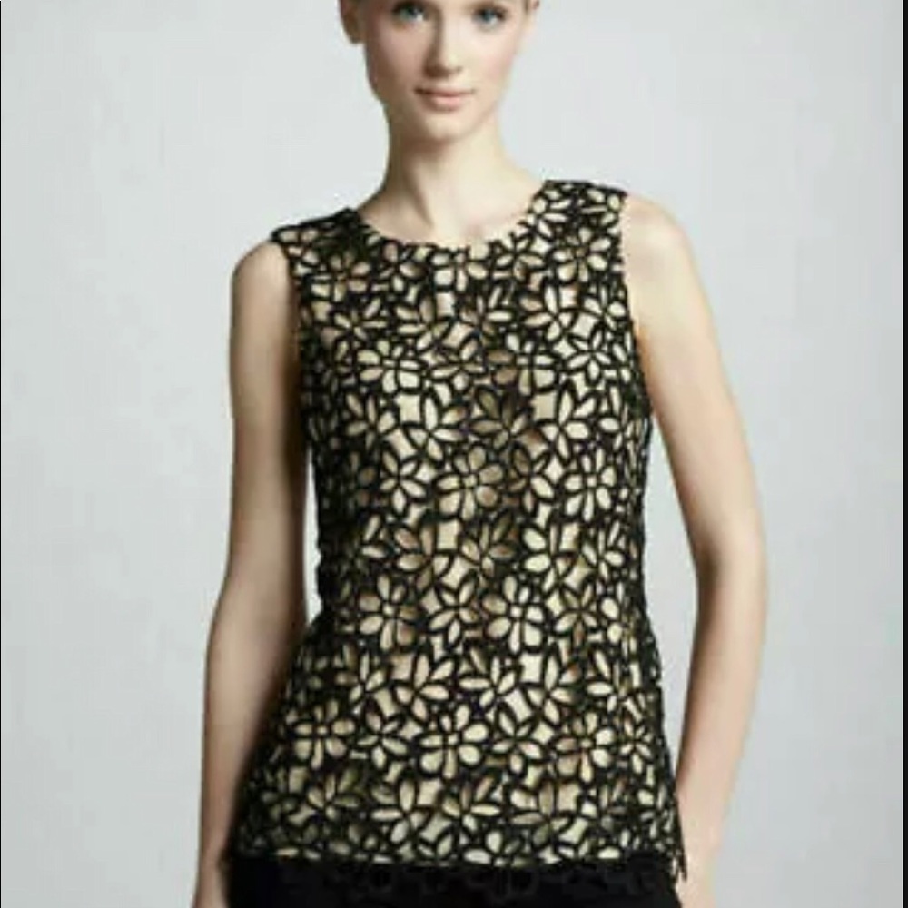 Lela Rose Target Sleeveless Blouse Small